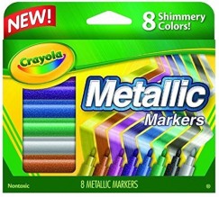 CRAYOLA METALLIC MARKERS 8CT