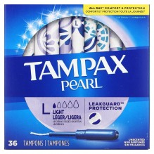 TAMPAX PEARL 36CT LIGHT UNSCNT