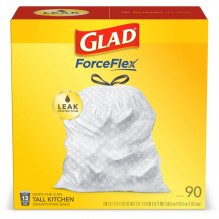 GLAD TALL KITCHEN BAG WHT 90CT