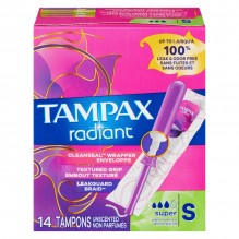 TAMPAX RADIANT SUPER UNS 14CT