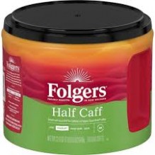 FOLGERS HALF CAFF 22.6 OZ CS/6