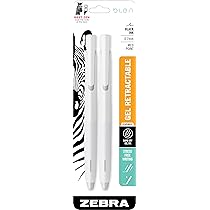 ZEBRA RT GEL WHITE BRRL BLK 2PK