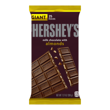 HERSHEY MILK CHOC W/ALM 7.37OZ